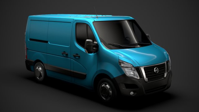 nissan nv 400 l1h1 van 2020 3D Model .c4d .max .obj .3ds .fbx .stl .blend