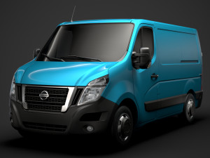 nissan nv 400 l1h1 van 2020 3D Model