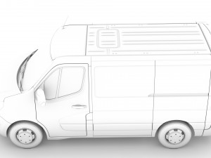 nissan nv 400 l1h1 van 2020 3D Model
