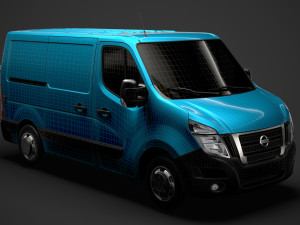 nissan nv 400 l1h1 van 2020 3D Model