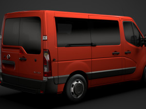 nissan nv 400 l1h1 windowvan 2020 3D Model