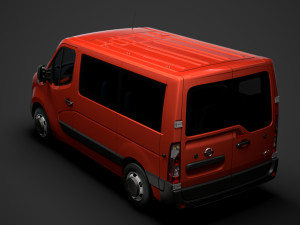 nissan nv 400 l1h1 windowvan 2020 3D Model