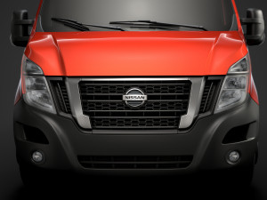 nissan nv 400 l1h1 windowvan 2020 3D Model