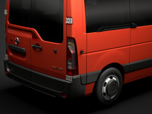 nissan nv 400 l1h1 windowvan 2020 3D Model