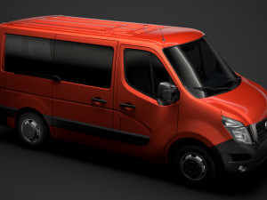 nissan nv 400 l1h1 windowvan 2020 3D Model