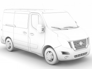 nissan nv 400 l1h1 windowvan 2020 3D Model