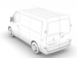 nissan nv 400 l1h1 windowvan 2020 3D Model
