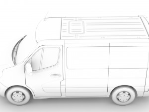 nissan nv 400 l1h1 windowvan 2020 3D Model