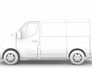 nissan nv 400 l1h1 windowvan 2020 3D Model