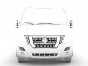 nissan nv 400 l1h1 windowvan 2020 3D Model