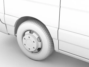 nissan nv 400 l1h1 windowvan 2020 3D Model