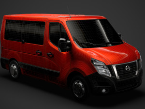 nissan nv 400 l1h1 windowvan 2020 3D Model