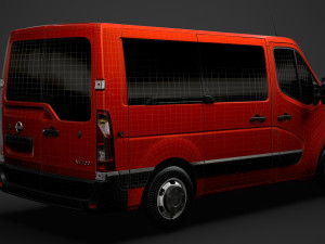 nissan nv 400 l1h1 windowvan 2020 3D Model