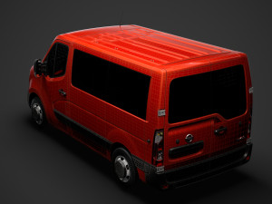 nissan nv 400 l1h1 windowvan 2020 3D Model