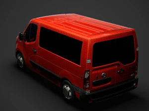 nissan nv 400 l1h1 windowvan 2020 3D Model