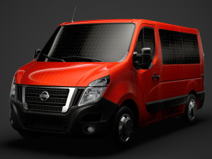 nissan nv 400 l1h1 windowvan 2020 3D Model