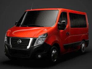 nissan nv 400 l1h1 windowvan 2020 3D Model