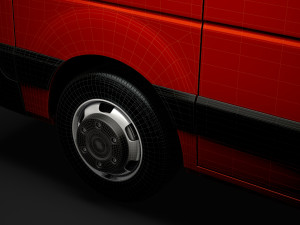 nissan nv 400 l1h1 windowvan 2020 3D Model