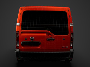 nissan nv 400 l1h1 windowvan 2020 3D Model