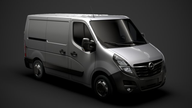 opel movano l1h1 van 2020 3D मॉडल .c4d .max .obj .3ds .fbx .stl .blend 