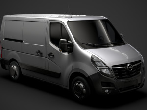 opel movano l1h1 van 2020 3Dモデル