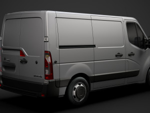 opel movano l1h1 van 2020 3D मॉडल