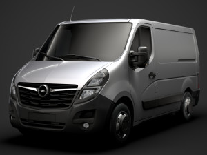 opel movano l1h1 van 2020 3D मॉडल