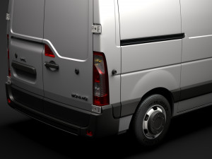 opel movano l1h1 van 2020 3D मॉडल