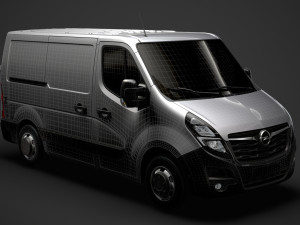 opel movano l1h1 van 2020 3D मॉडल