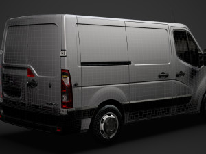 opel movano l1h1 van 2020 3D मॉडल
