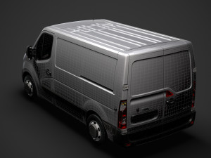 opel movano l1h1 van 2020 3D मॉडल