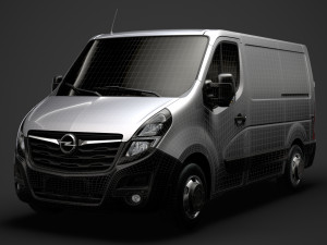 opel movano l1h1 van 2020 3D मॉडल