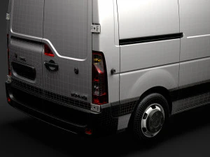 opel movano l1h1 van 2020 3D Model