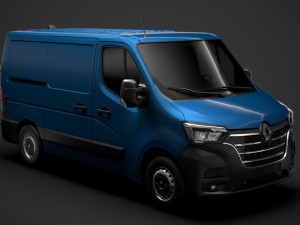 renault master l1h1 van 2020 3D मॉडल