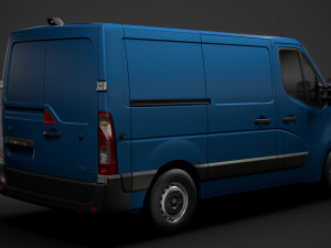 renault master l1h1 van 2020 3D मॉडल