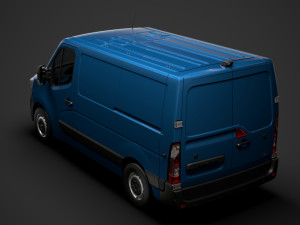 renault master l1h1 van 2020 3D मॉडल