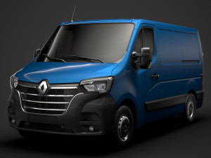renault master l1h1 van 2020 3D मॉडल
