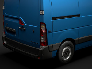 renault master l1h1 van 2020 3D मॉडल