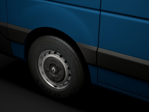 renault master l1h1 van 2020 3D मॉडल