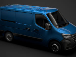 renault master l1h1 van 2020 3D मॉडल