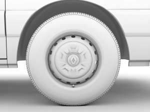 renault master l1h1 van 2020 3D मॉडल