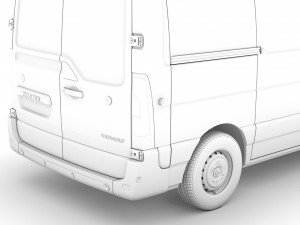 renault master l1h1 van 2020 3D मॉडल