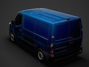 renault master l1h1 van 2020 3D मॉडल
