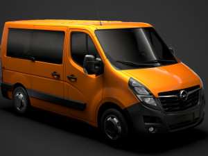opel movano l1h1 windowvan 2020 3D Model