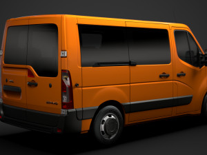 opel movano l1h1 windowvan 2020 3D Model