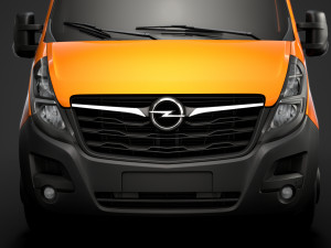 opel movano l1h1 windowvan 2020 3D Model