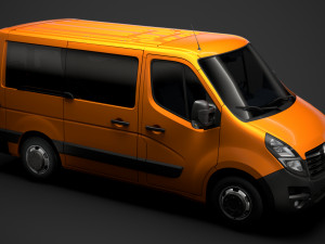 opel movano l1h1 windowvan 2020 3D Model