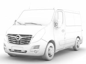 opel movano l1h1 windowvan 2020 3D Model