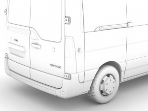 opel movano l1h1 windowvan 2020 3D Model