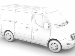 opel movano l1h1 windowvan 2020 3D Model